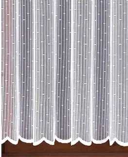 Záclony Forbyt, Hotová záclona nebo balkonový komplet, Dora, bílá 300 x 130 cm