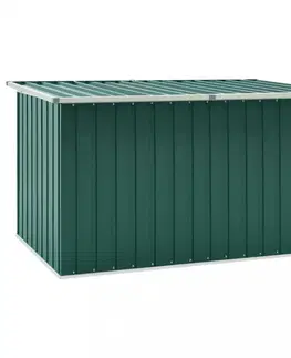 Zahradní úložné boxy Zahradní úložný box 171x99x93 cm ocel Dekorhome Zelená