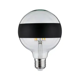 Stmívatelné LED žárovky Paulmann Paulmann LED E27 6,5W G125 prstenec černá