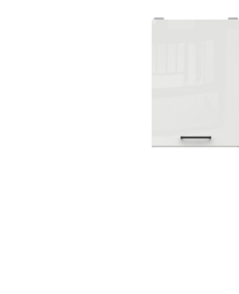 Kuchyňské linky JAMISON, skříňka horní 40 cm, bílá/bílá křída lesk 