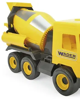 Hračky WADER -  Middle Truck domíchávač - žlutý