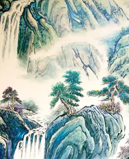 Obrazy přírody a krajiny Obraz čínská krajinomalba