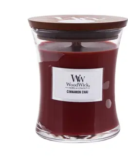 Svíčky Vonná svíčka WoodWick střední - Cinnamon Chai