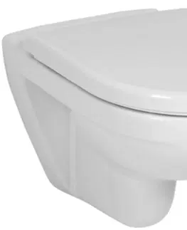 WC sedátka LAUFEN Rámový podomítkový modul CW1 SET s chromovým tlačítkem + WC JIKA LYRA PLUS + SEDÁTKO DURAPLAST SLOWCLOSE H8946600000001CR LY5