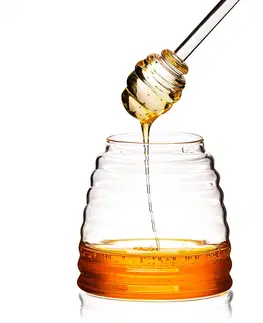Mísy a misky 4Home Skleněná dóza na med Honey