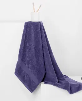 Ručníky Bavlněný ručník DecoKing Mila 70x140 cm fialový, velikost 70x140