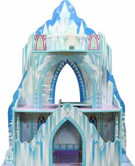 Hračky panenky WIKY - Dřevěný domeček pro panenky Ledové království 103 cm