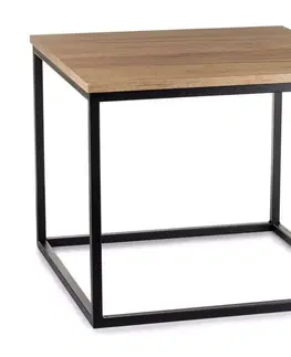 Konferenční stoly HowHomely Konferenční stolek KVADRATO 50x61 cm černá 