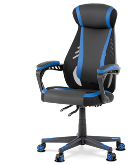 Kancelářské židle Herní křeslo PRADESH, modré/černé 