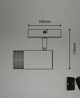 LED bodová svítidla BRILONER Spot, 14,5 cm, 1x GU10, max. 9W, černá BRI 2142015