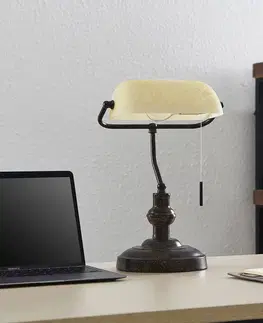 Stolní lampy kancelářské Lindby Lindby Profina, stolní lampa, rezavě hnědá