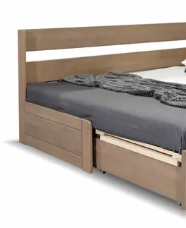 rozkládací Rozkládací postel s úložným prostorem FUEGO - bez čel, masiv buk