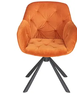 Jídelní křesla Židle EILEEN Oranžová