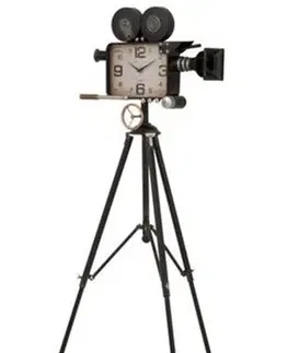 Hodiny Hodiny v designu retro kamery na stativu - 70*70*153 cm J-Line by Jolipa 2724