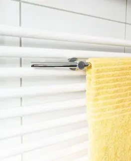 Koupelnový nábytek HOPA Držák ručníků na otopné těleso rovný, 600 × 40 × 90 mm, chrom KDBE134504202