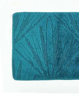 Koupelnové předložky Kontrast Koupelnový kobereček PALM 50x80 cm tyrkysový