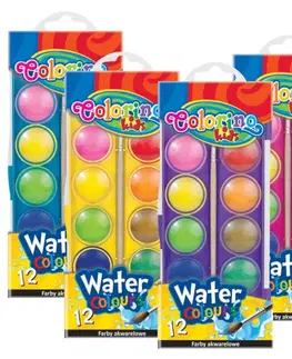 Hračky PATIO - Colorino vodové barvy 23mm 12 barev