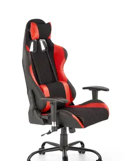 Kancelářské židle HALMAR Herní židle Drake červeno-černá