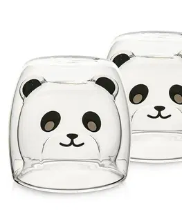 Hrnky a šálky 4Home Termo sklenice Hot&Cool Cute Panda 200 ml, 2 ks