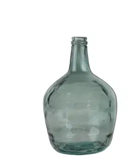 Dekorativní vázy Modrá skleněná váza z recyklovaného skla 4L - Ø19*31cm Mars & More AGGGFG4