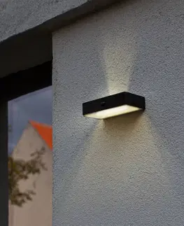 Inteligentní venkovní nástěnná svítidla LUTEC connect LED solární venkovní nástěnné světlo Fadi, CCT
