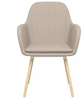 Židle Jídelní židle 4 ks látka / bukové dřevo Dekorhome Světle šedá