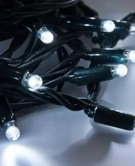 LED řetězy Xmas King XmasKing LED řetěz 20m 200 MAXI LED propojitelné PROFI 2-pin 230V venkovní, studená bílá bez napájení