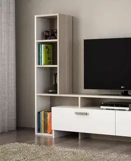 TV stolky Sofahouse Designový TV stolek Haddie 168,2 cm bílý