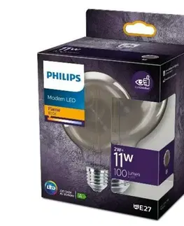 LED žárovky Philips LED Classic 11W G93 E27 smoky ND RF