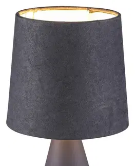 Lampy na noční stolek Rabalux stolní lampa Nalani E14 1x MAX 40W šedá 2695