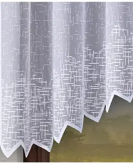 Záclony Forbyt, Hotová záclona nebo balkonový komplet, Olympia, bílá 200 x 250 cm