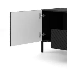 TV stolky ARTBm Tv stolek SURF 200 | 2D2S Provedení: Černý mat / černé nohy