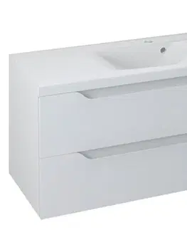Koupelnový nábytek Sapho Wave dvojumyvadlová skříňka 180x50x48cm, bílá (WA181) WA180-3030