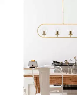 Svítidla Sofahouse 28585 Designový lustr Ulrica 122 cm zlatý závěsné svítidlo