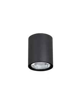 LED stropní svítidla NOVA LUCE venkovní stropní svítidlo CECI černý hliník skleněný difuzor Osram LED 6W 3000K 100-240V 76st. IP65 9200611