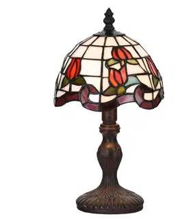 Svítidla Stolní Tiffany lampa Rous - Ø 18*32 cm  Clayre & Eef 5LL-6156