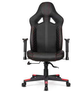 Kancelářské židle Herní křeslo NOVTRUT, černá/červená