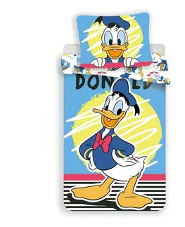 Povlečení Jerry Fabrics Dětské bavlněné povlečení Donald Duck 03, 140 x 200 cm, 70 x 90 cm