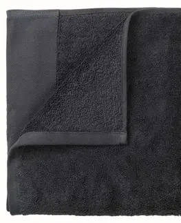 Ručníky Set 2 ručníků 30 x 50 cm tmavě šedá BLOMUS