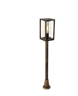 Venkovni stojaci lampy Vintage stojací venkovní lampa starožitná zlatá 100 cm IP44 - Charlois