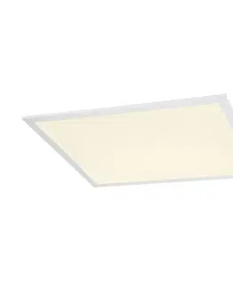 Podhledová kancelářská svítidla SLV BIG WHITE LED PANEL 620x620 Indoor, stropní vestavné LED svítidlo, bílé, 4000K, UGR