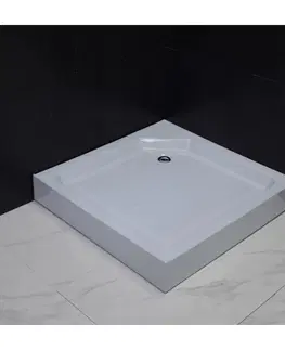 Sprchové vaničky Sprchová vanička MEXEN RIO čtvercová, bílá, 90 X 90 X 14 CM + sifon