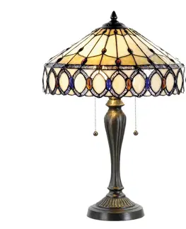 Svítidla Stolní lampa Tiffany Show - Ø 40*58 cm Clayre & Eef 5LL-5497