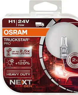 Autožárovky OSRAM H1 24V 70W P14,5s TRUCKSTAR PRO NEXT GEN +120% více světla 2ks 64155TSP-HCB