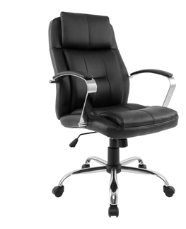 Kancelářské židle Kancelářské křeslo KOLOMAN, černý mat