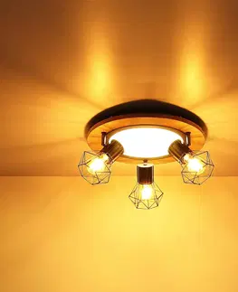 Stropní svítidla Globo Stropní světlo Priska s LED, 3 zdroje, Ø 40cm