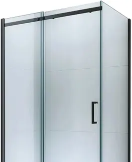 Sprchové kouty MEXEN/S OMEGA sprchový kout 160x90 cm, transparent, černá 825-160-090-70-00