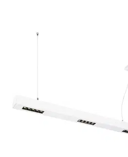 Závěsná kancelářska svítidla SLV BIG WHITE Q-LINE PD LED vnitřní závěsné svítidlo, 1m, BAP, bílá, 3000K 1000932
