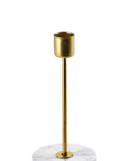 Svíčky Mondex Svícen Cedric Marble 7,5 cm zlatý