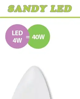 Žárovky LED žárovka Sandy LED E14 S2144 4W OPAL teplá bílá